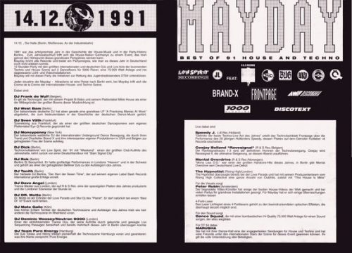1991 Mayday I berlin flyer-back